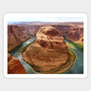Grand Canyon Cliff Painting Sticker